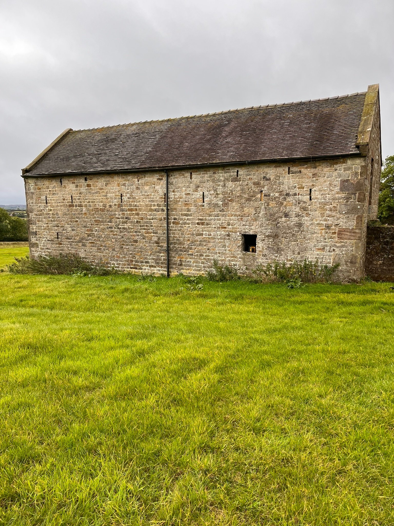 the barn from the back