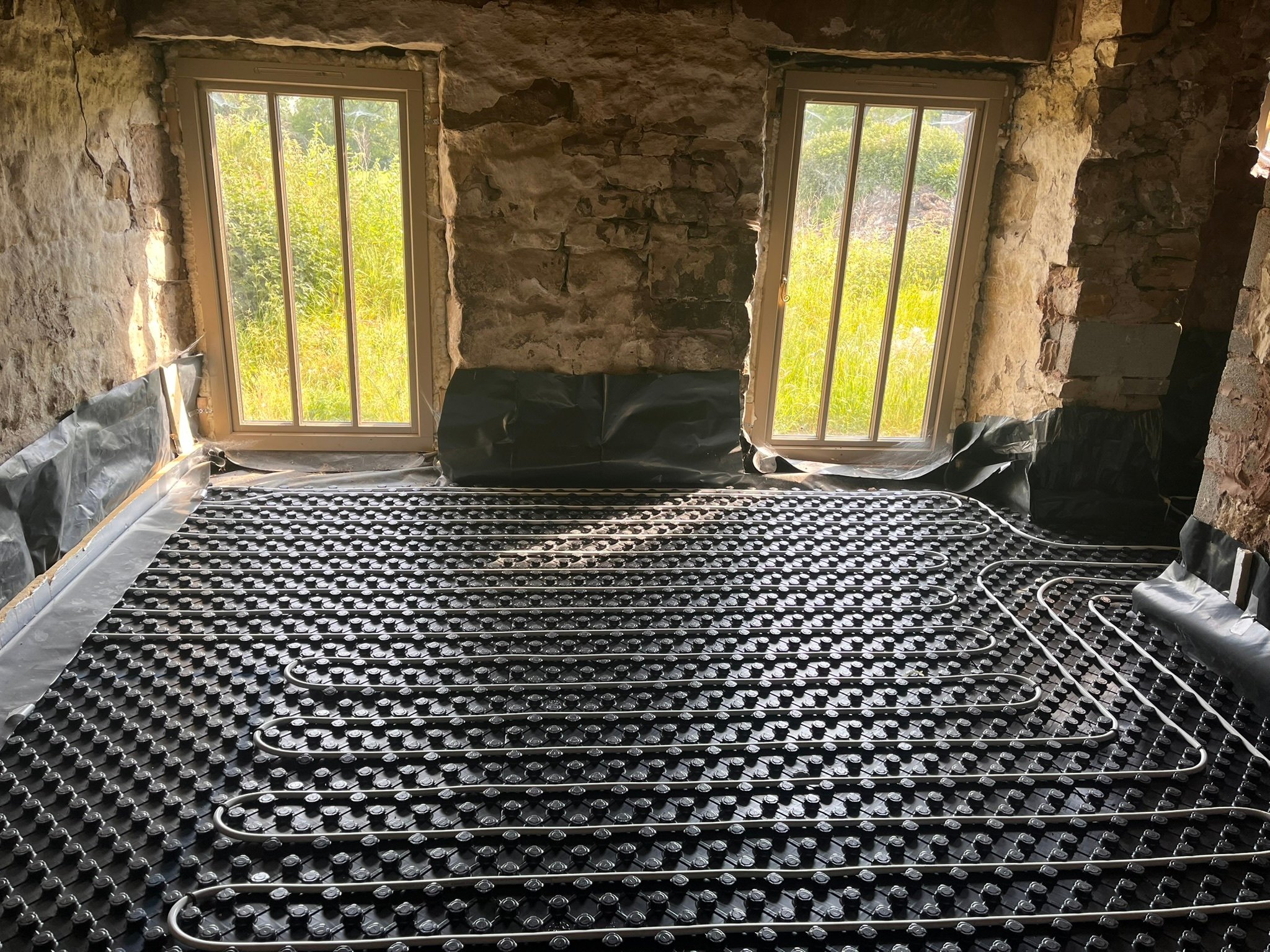 putting under floor heating in 