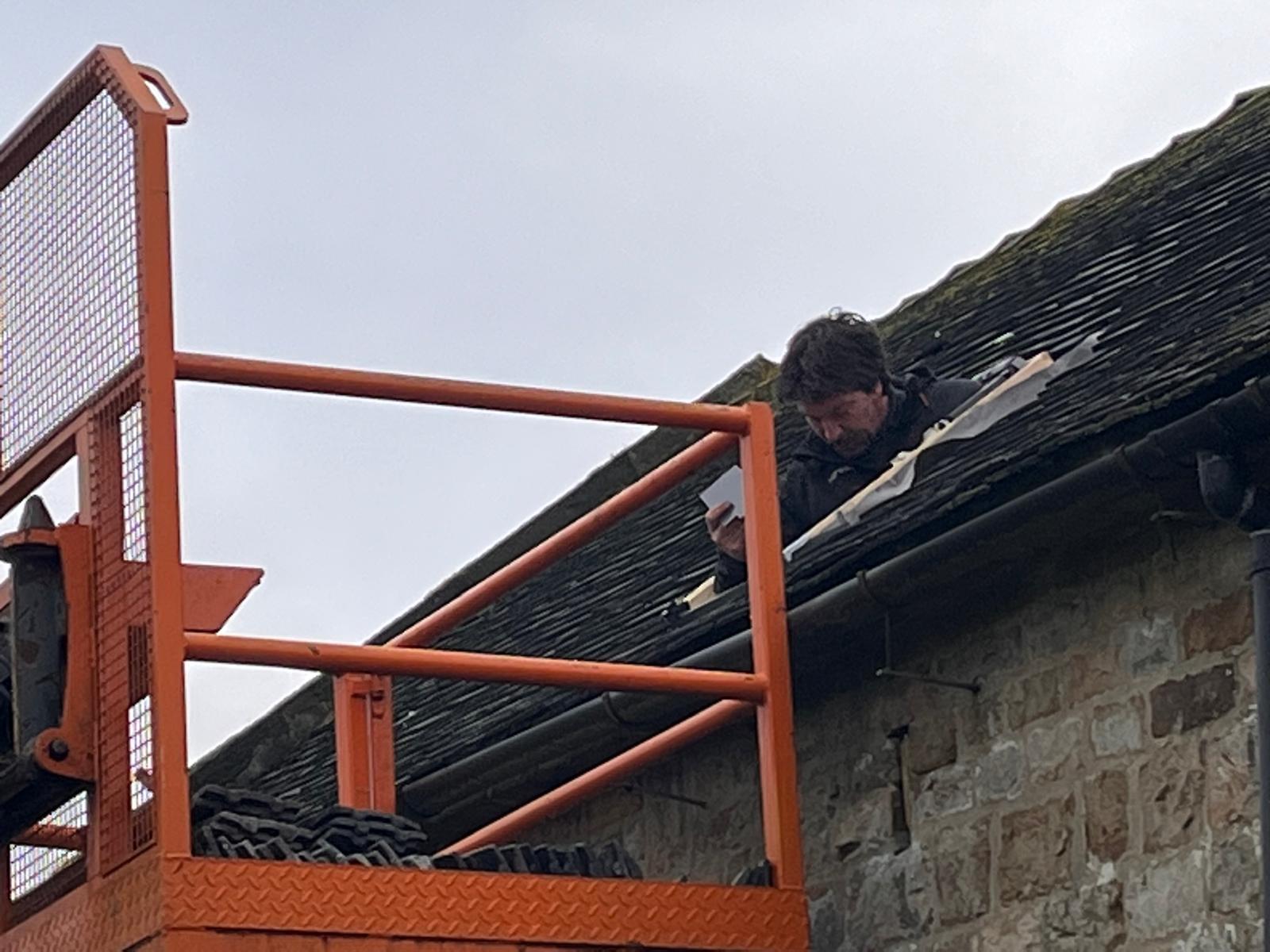 putting the skylights in 